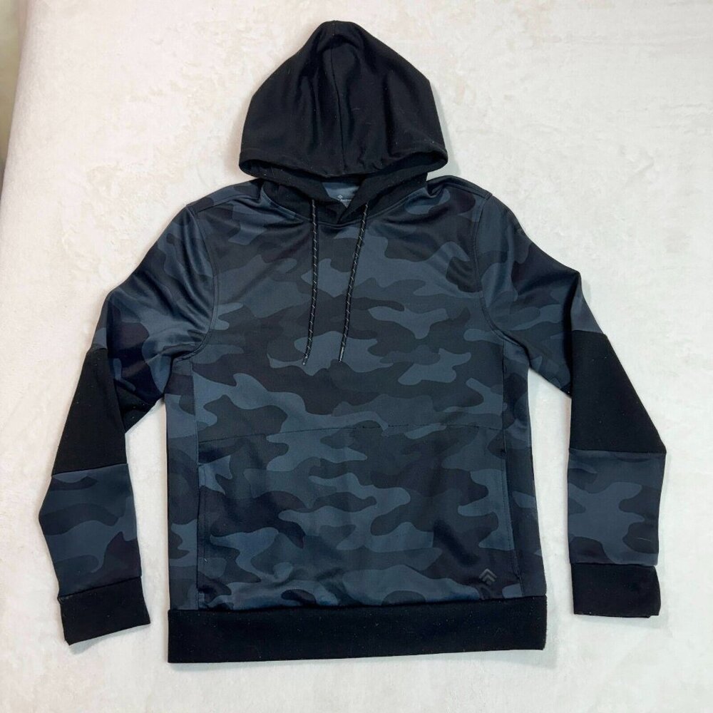Urban Active Hoodie Blue Black Camo Sweatshirt Pullover Sweater Men's Size M